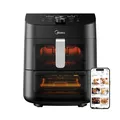Midea MAD1100DADK Friteuse IN Die Luft 1700W 2 Bereiche Kochfeld 6 E 5 Liter