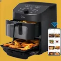 Midea MAD1100DADK Schwarz Heißluftfritteuse 11 Liter Fritteuse 1850 Watt App,OVP