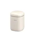 SIEGWERK - Vorratsdose CUBO M -1,25 l - Metall - vielseitig einsetzbar - mit Griffmulden an den Seiten - kombinierbar - beige