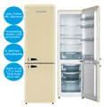 Wolkenstein Retro Kühl-Gefrierkombination Crem 249L 55cm Breit KG250.4RT