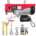 VEVOR 230V Elektrische Seilwinde 400kg bis 800kg Hubhöhe 12m Seilzug Motorwinde 1450W Motor Flaschenzug 10m/min Hubgeschwindigkeit Hebezug mit kabelloser Fernbedienung Seilhebezug Kettenzug