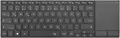 Rii Tastatur kabellos Schwarz Touchpad Bluetooth 2.4G QWERTZ Office Laptop TV