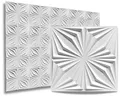 IKHEMalarka 3D Wandpaneel 3D Paneele PVC Kunststoffpaneele, BxL: 50,00x50,00 cm, 0,25 qm, (1 Stück, 3D Wandpaneele Deckenpaneele) hochwertige & harte PVC 3D Platten Wand & Decke