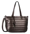 Gabor Nicola Zip Shopper L Shopper Tasche Metallic Brown dunkelbraun Neu