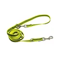 Gummierte Leine, 3-Fach verstellbar - neon gelb, 230 cm (2,3 m)