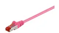 CAT 6 Kabel łączący, S/FTP (PiMF), Purpurowy - Długość kabla 1 m