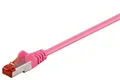 Goobay 1m CAT 6 Patchkabel, S/FTP (PiMF), Magenta