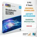 Bitdefender Internet Security 2025 5 PC 2 Jahre VPN