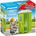 PLAYMOBIL City Action 71435 Mobile Toilette - Bunt