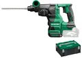 HiKOKI Akku Bohr- und Meißelhammer SDS-Plus - 36 V - 3,2 J Schlagenergie, bürstenlos, vibrationsarm, LED, Staubabsaugung - 3 Modi: Bohren, Hammerbohren, Meißeln - Inkl. Koffer - Ohne Akku & Ladegerät