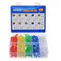 BOJACK 500 Stück LED Dioden 5mm 5 Farben Elektronik Sortiments Kit Elektronik
