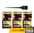 Syoss Oleo 4-23 Burgundy Red Vibrant Hair Color Nourishing Oil Formula 3er Pack