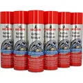NIGRIN Kettenreiniger, 6 x 500 ml Sprühdose, Kettenspray für Motorrad, reinigt und entfettet Motorradketten, farblos