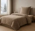 Malika Bettwäsche 155x220 + 80x80 cm Cashmere Touch Bettwäsche, atmungsaktiv, Für Allergiker geeignet, pflegeleicht, angenehm weicher Stoff
