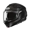 HJC F100 Carbon Solid Motorradhelm (Schwarz/Carbon) Gr: M (57)