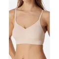 Schiesser Bralette-BH Invisible Soft (1-tlg) Bustier - Mit herausnehmbaren Pads, Verstellbare, schmale Träger braun 40
