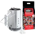 Weber Zündkamin Set Rapidfire Holzkohlegrill Briketts