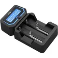 XTAR X2 Zylinder-Ladegerät für Li-Ion 18650 Akkus - Schwarz