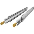 SOTECH Schwerlastauszug VarioSlide KV2-200-H76-1250 EH 1250 mm Zweihandverriegelung Einrastfunktion Gelber Hebel Schubladenschiene Belastbar Bis 200Kg