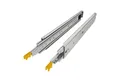 SO-TECH® Auszug Schwerlastauszug 200 kg mit Lock-in/out Einrastfunktion (2 St), gelber Hebel, KV2-200-H76-L1250-LC 1270 mm