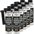 TECPO Benzin Injektor Reiniger, 300ml Additiv -Einspritzdüsen Additiv mit Ester Solution Direct Injection Speed Cleaner (10x 300ml)