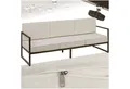 tectake Essgruppe Garten-Loungesofa, (Set., 1-tlg), Pulverbeschichtetes Stahlgestell für maximale Stabilität