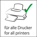 sigel Design-Papier, DIN A4, 90 g/qm, Motiv "Menü Speisen" Feinpapier, für InkJet-, Laserdrucker und Kopierer - 1 Stück (DP125)