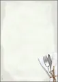 SIGEL DP125 Motiv-Papier Menü Speisen im Gastro-Look 90 g, DIN A4, 50 Blatt, Speisekarten-Motiv, aus nachhaltigem Papier
