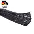 Alex Tech Selbstschließen Kabelschutz 10 mm 3,1 Meter Schwarz