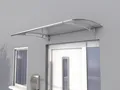 Gutta Pultvordach PT/L 150 | Klar | Haustürvordach 1500 x 950 mm mit Acrylglas