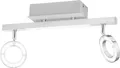Eglo 2er LED Spot Cardillio 1 alu-chrom 39 x 8,5 cm warmweiß  Deckenleuchte