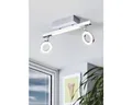 LED Deckenspot 2x3,3W 2x400 lm 3000 K L 39 cm alu/chrom/satiniert