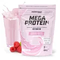 Energybody Mega Protein "Himbeer-Joghurt" 500 g - Mehrkomponenten Protein Pulver mit Casein Whey Mix als Eiweiß Protein Pulver - Protein Shake ohne Aspartam - Eiweißpulver - 20 Portionen