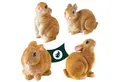 VERDOBA Gartenfigur Gartenfiguren - Häschen, Kaninchen, Hund, Entenküken, Ente, Erpel