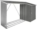 DURAMAX Holzschuppen mit Schuppen 272,4 x 108,8 x 160,4 cm, Blech, anthrazit DURAMAX 53651