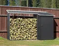 DURAMAX Kaminholz Duramax Kaminholzregal mit Aufbewahrungsschrank