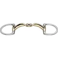 Sprenger novocontact Olivenkopfgebiss mit D-förmigem Ring 14 mm doppelt gebrochen - Sensogan, 135 mm Weite