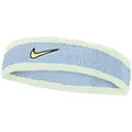 Nike Swoosh Classic Headband Stirnband Running Fitness Training Sport Haarband, Cobalt Bliss/Volt Tint/Soft Yellow, One Size