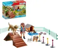Playmobil 70676 Geschenkset Hundetrainerin 2 Hunde Rampe Slalom Training