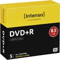 Intenso DVD-Rohlinge DVD+R 8,5GB Doublelayer 5er pack Jewelcase B Ware