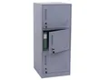 Spind MCW-P63, Schließfach Wertfachschrank Schließfachschrank 3 Türen, 90x38x45cm Stahl ~ grau
