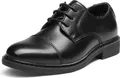 Bruno Marc Schnürhalbschuhe Jungen Anzugschuhe Derby Oxford Hochzeit Party Schuhe SCHWARZ SBOX211K Größe 28 (EUR)