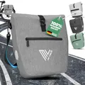 MIVELO 2in1 Fahrradtasche für Gepäckträger - Gepäckträgertasche wasserdicht - Inkl. gepolstertem Laptopfach & Schultergurt - Tasche für Fahrrad I Packtasche 20L (Grau)