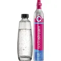 sodastream CO2-Zylinder Quick Connect 1053400490 +Flasche - Schwarz/Transparent