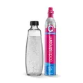 Glas Karbonisiererflasche Quick Connect Reservezylinder + 1 Glasflasche