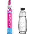 Sodastream CO2 Reserve-Zylinder DUO QC + Glaskaraffe