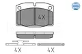 MEYLE 025 209 3915 Brake Pad Set, disc brake for OPEL VAUXHALL