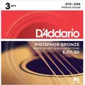 Saiten Westerngitarre D'Addario EJ17-3D .013-056 Gitarren Saiten Gitarrensaiten