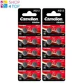 20x CAMELION LR43 AG12 1,5V Alkaline Knopfzellen LR1142 Batterie