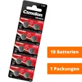 10 x Camelion AG12 LR1142 LR43 386 186 1,5V Knopfzellen Alkaline Uhrenbatterien